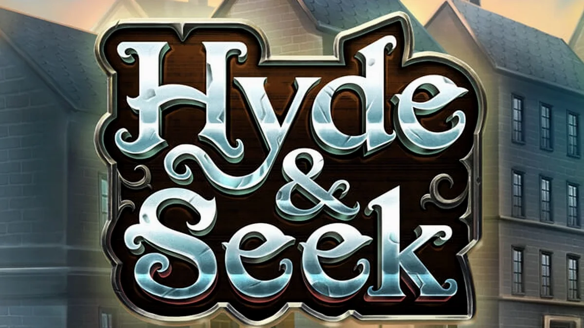 Tampilan layar utama permainan slot Hyde & Seek dengan tema misteri Halloween